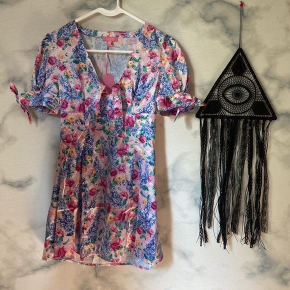 NWT SUGAR THRILLZ Riverbank Reflections Dress S - Picture 5 of 7